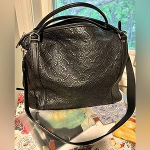 Louis Vuitton Black Embossed Shoulder Bag
